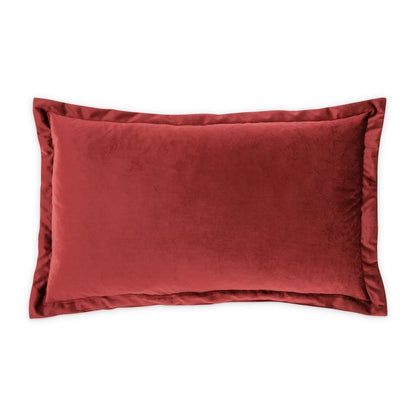 Conner 13" x 22" Oblong Velvet Pillow, Set of 2 - Sangria