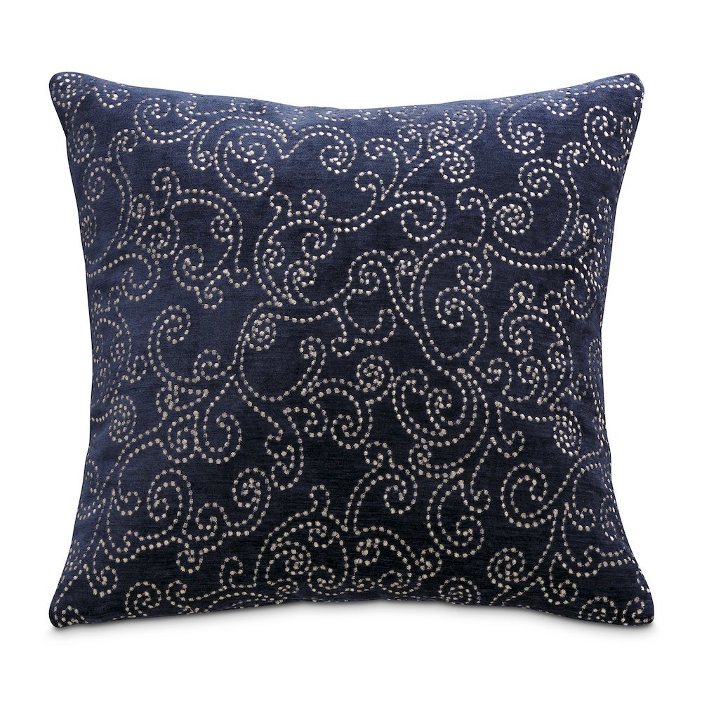 Blue My Mind Darling 19" Square Pillow, Set of 2 - Navy