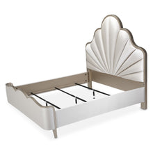 Malibu Crest Eastern King Scalloped Panel Bed - Chardonnay