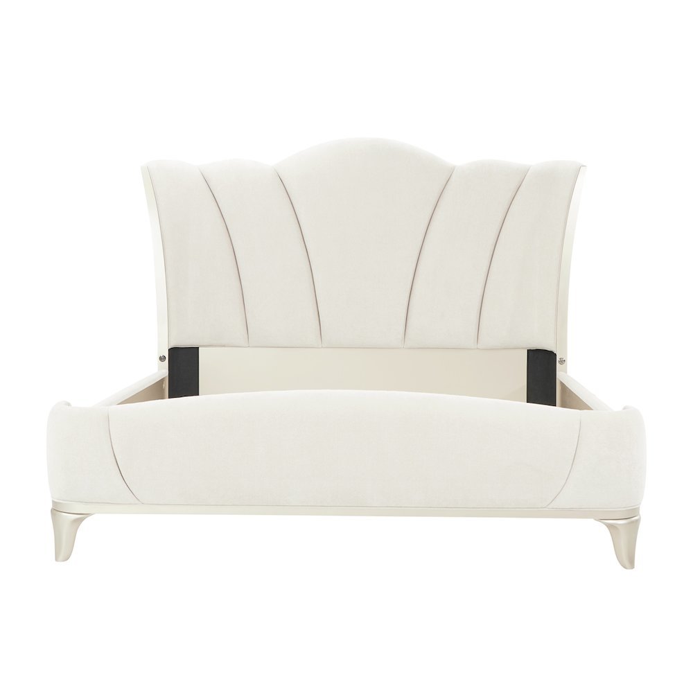 La Marisia Upholstered King Bed - Tranquil/Champagne Gold