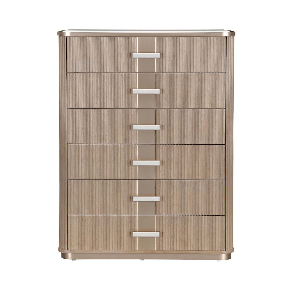 West Kensington Highboy Chest - Sea Salt Caramel