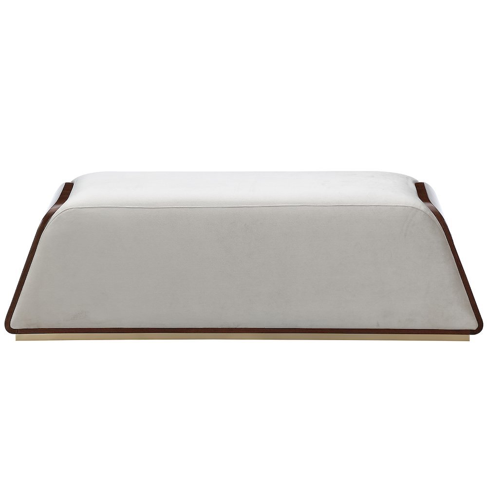 Houston Accent Bench - Porcini/Walnut