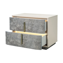 Pavira 2-Drawer Nightstand - Stone