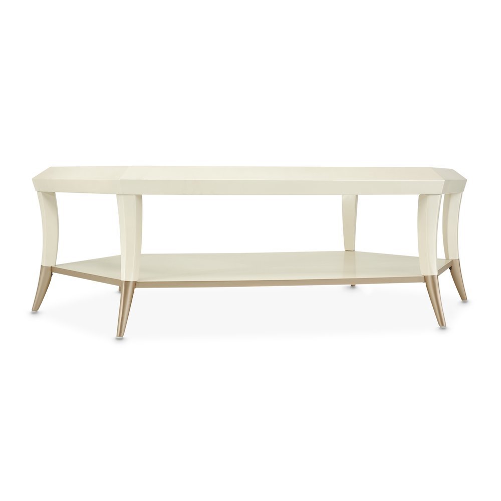 La Rachelle Hexagon Cocktail Table - Champagne