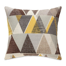 Serenade Knox 20" Square Chenille Pillow, Set of 2 - Gray/Citrine
