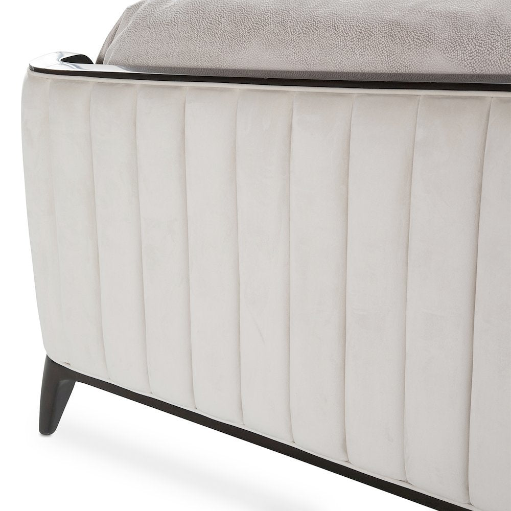 Paris Chic Eastern King Channel Tufted Panel Bed - Espresso
