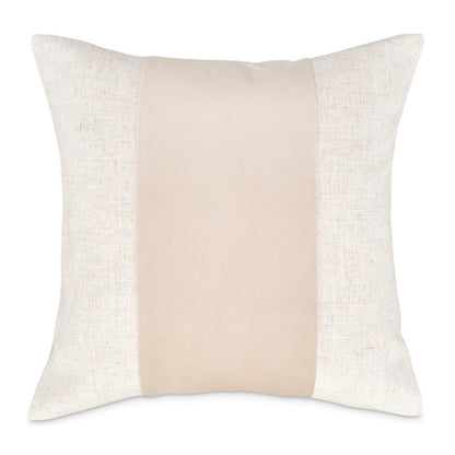 Moonbeam Baldwin 21" Square Pieced Pillow, Set of 2 - Cream