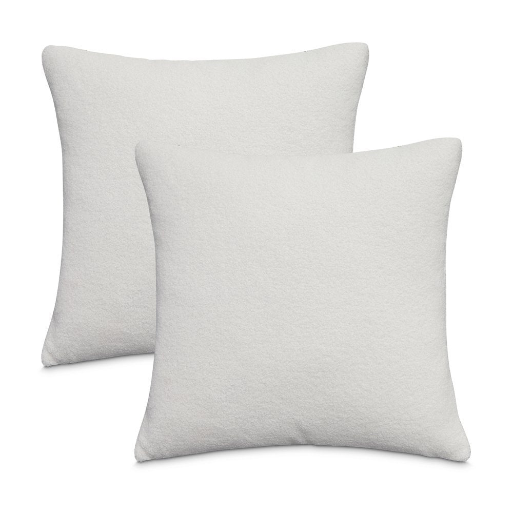 Shepard 21" Square Throw Pillow, Set of 2 - White Gardenia