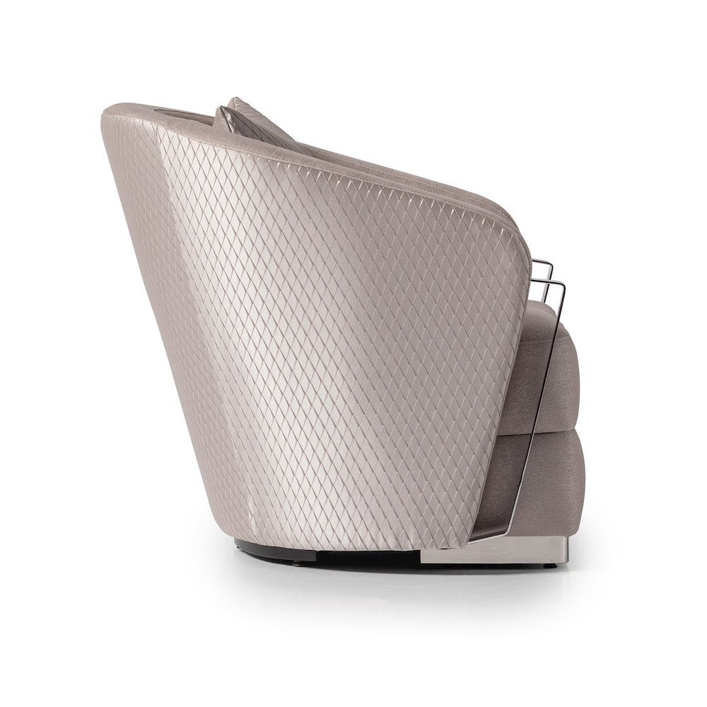 Carmela Accent Chair - Zinc/Silver