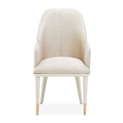 Lisbon Dining Arm Chair - Silken Matte Cream Qty 1