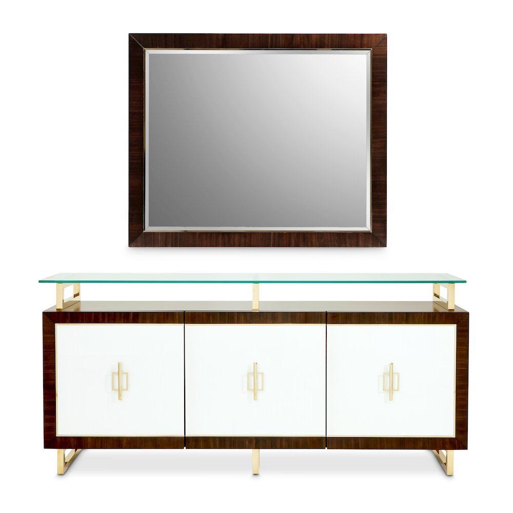 Belmont Place Sideboard with Mirror - Espresso