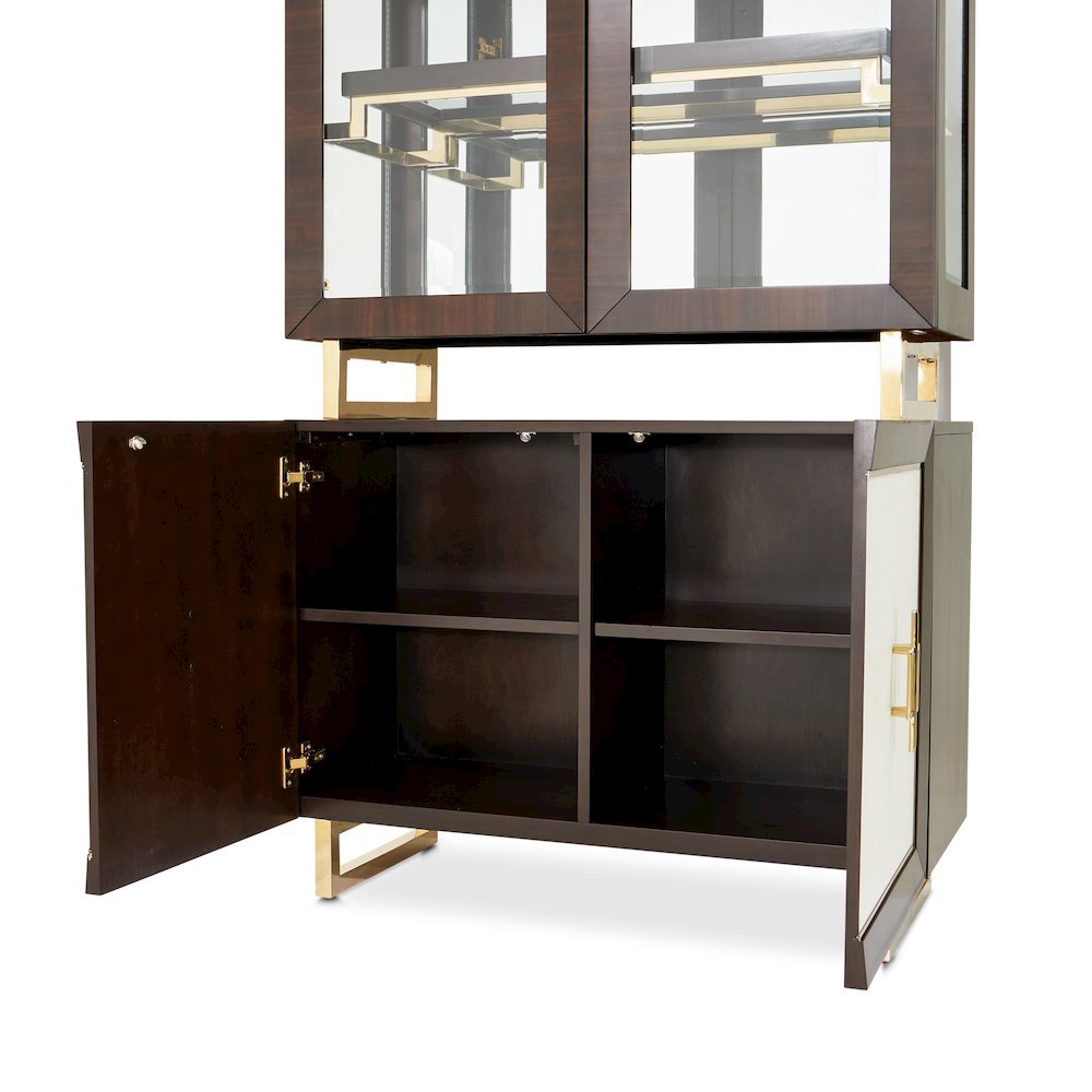 Belmont Place Display Cabinet - Espresso