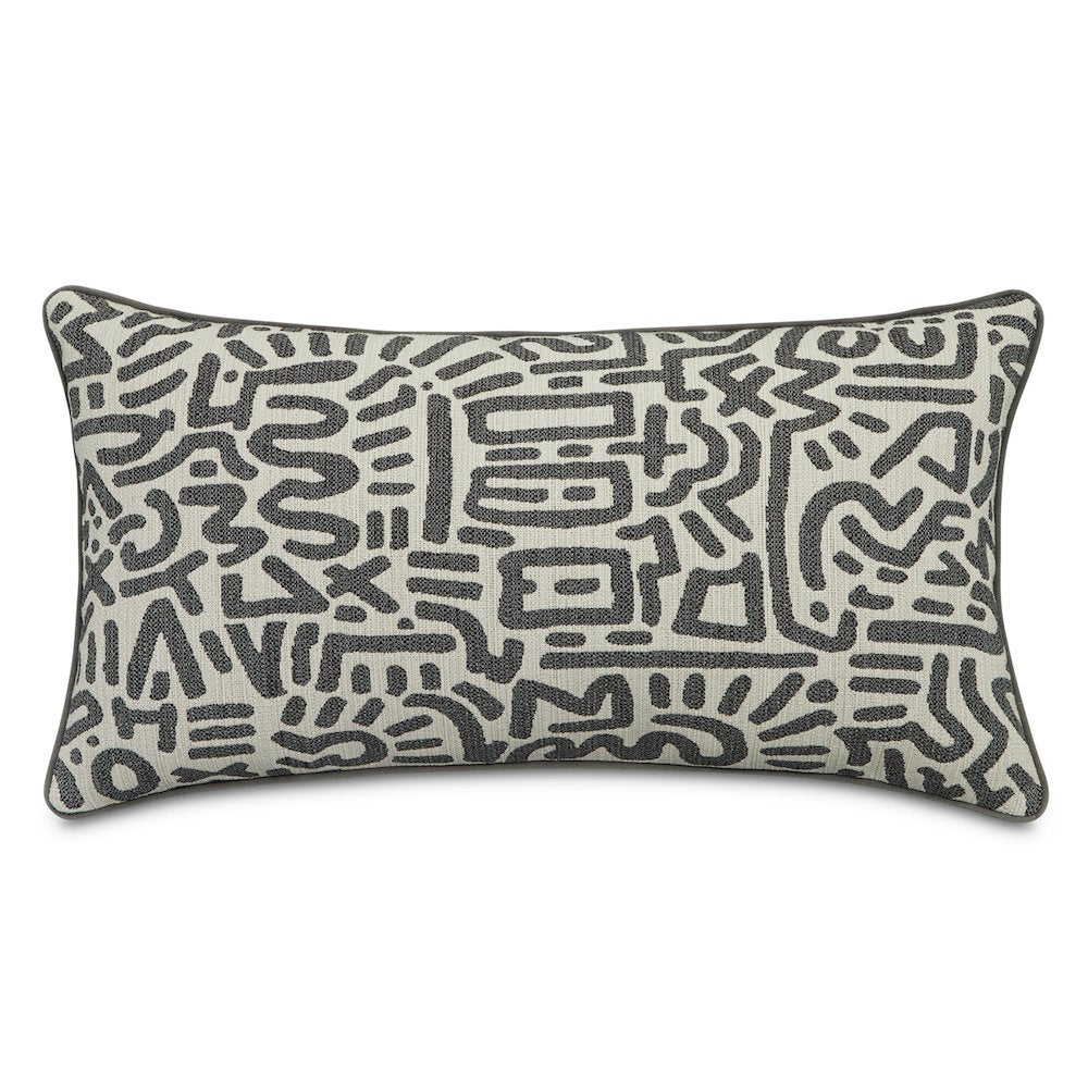 Explorer Halsey 13"x24" Oblong Pillow, Set of 2 - Slate