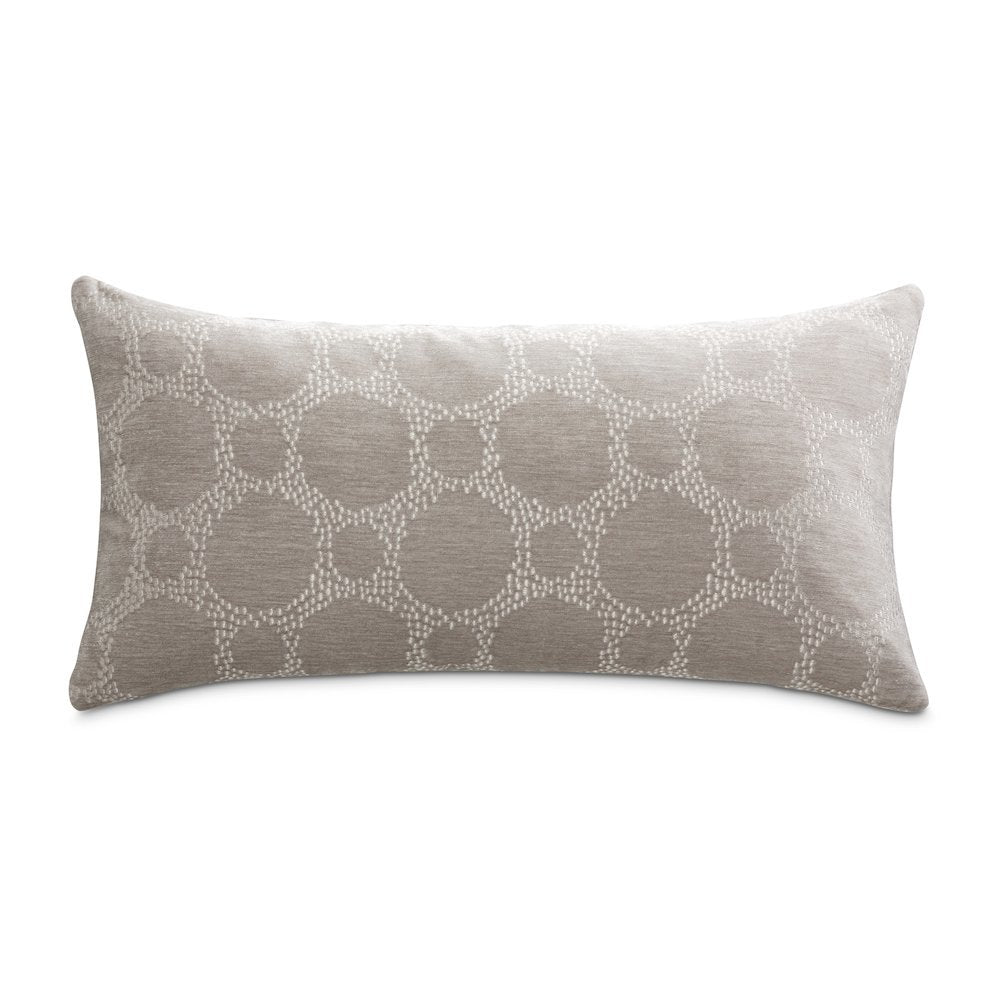 Moonbeam Heritage 13"x24" Oblong Chenille Pillow, Set of 2 - Natural