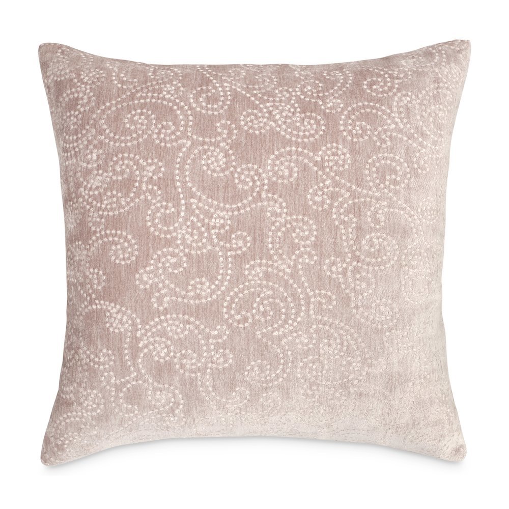 Moonbeam Darling 19" Square Chenille Pillow, Set of 2 - Natural