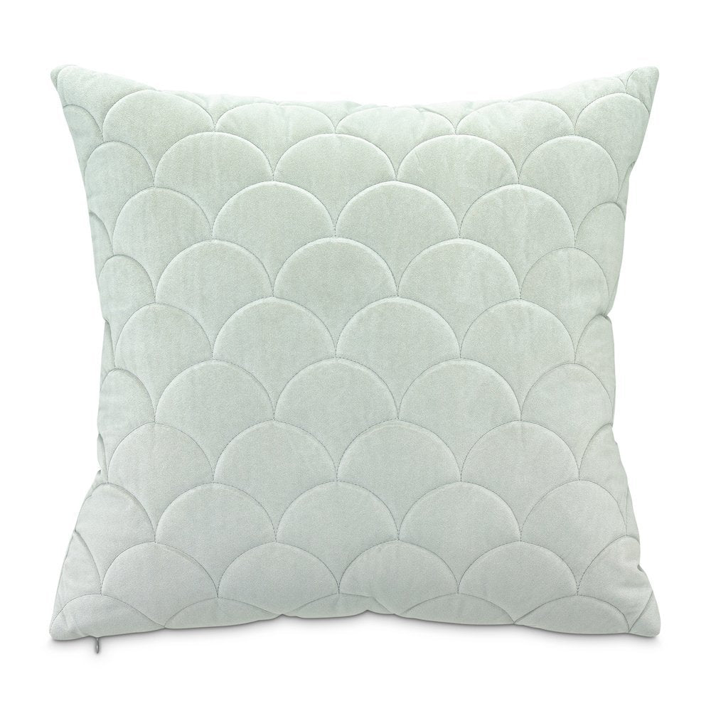 Re-nue Overland 21" Square Velvet Pillow, Set of 2 - Mist