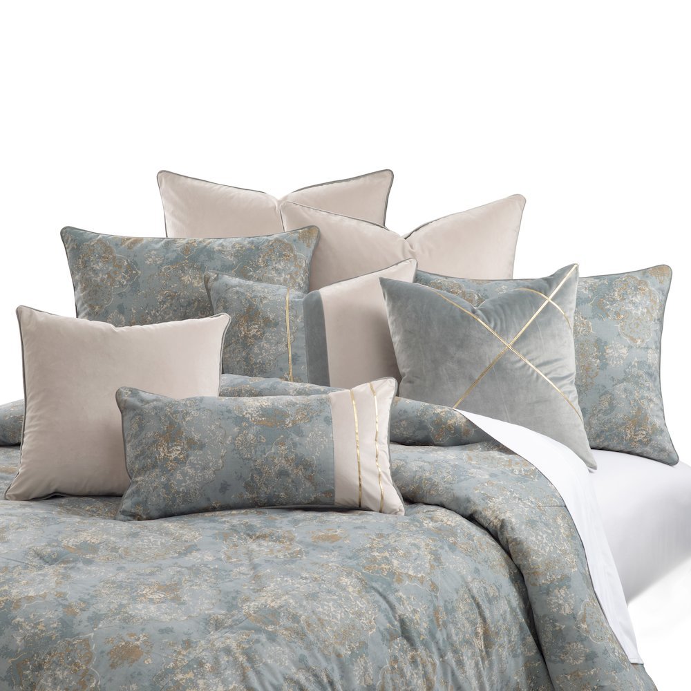Debonair 10-Piece King Comforter Set - Mist