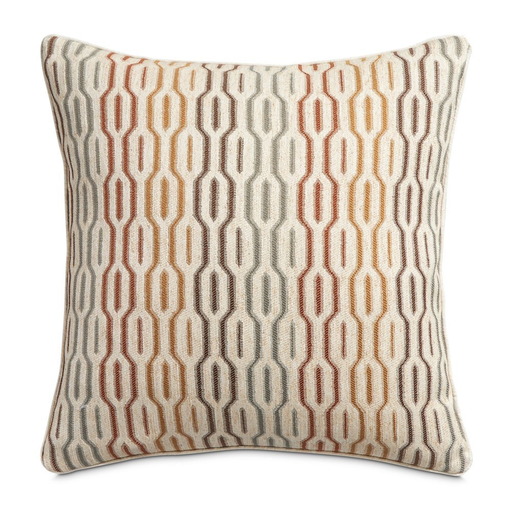 Sundance Ashbury 19" Square Pillow, Set of 2 - Autumn/Natural