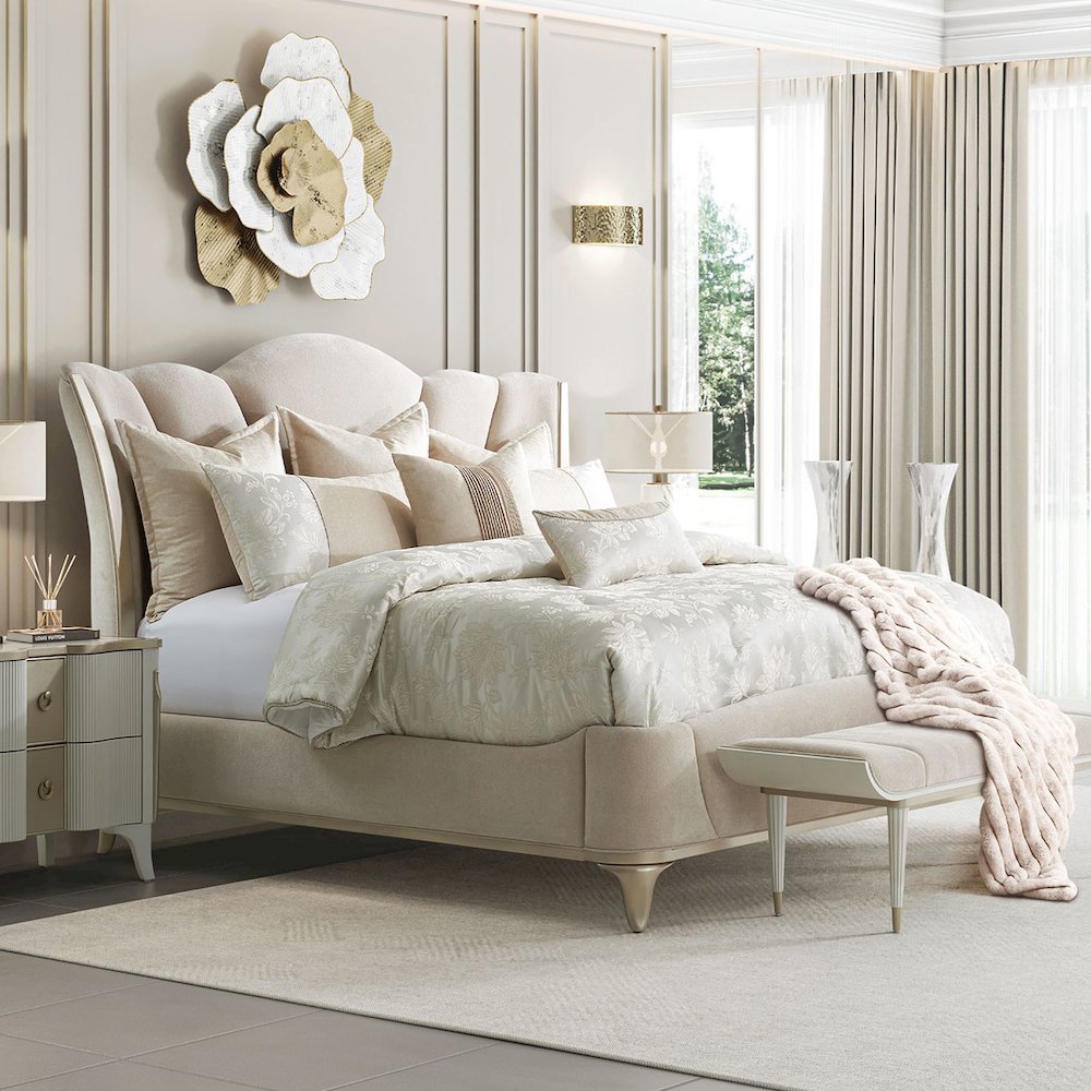 Riley 8-Piece King Comforter Set - Ivory