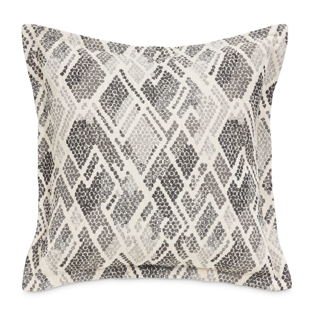 Moonbeam Mamba 20" Flange Pillow, Set of 2 - Graphite