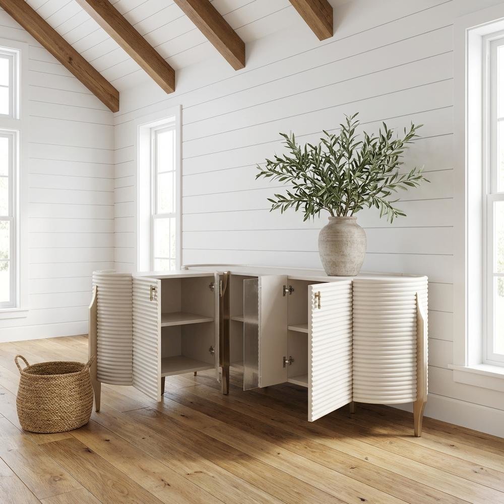 Mod Dream Media Cabinet - Rich Champagne