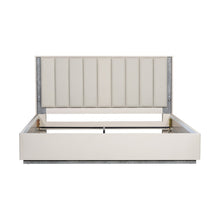 Pavira Eastern King Bed with LED Lights - Stone