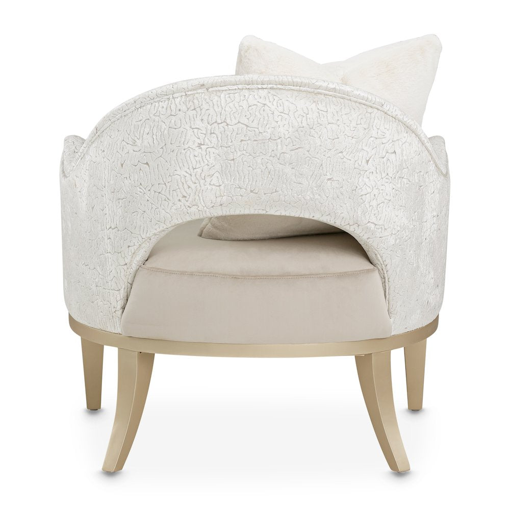 Yvette Accent Chair - Porcini/Medium Champagne