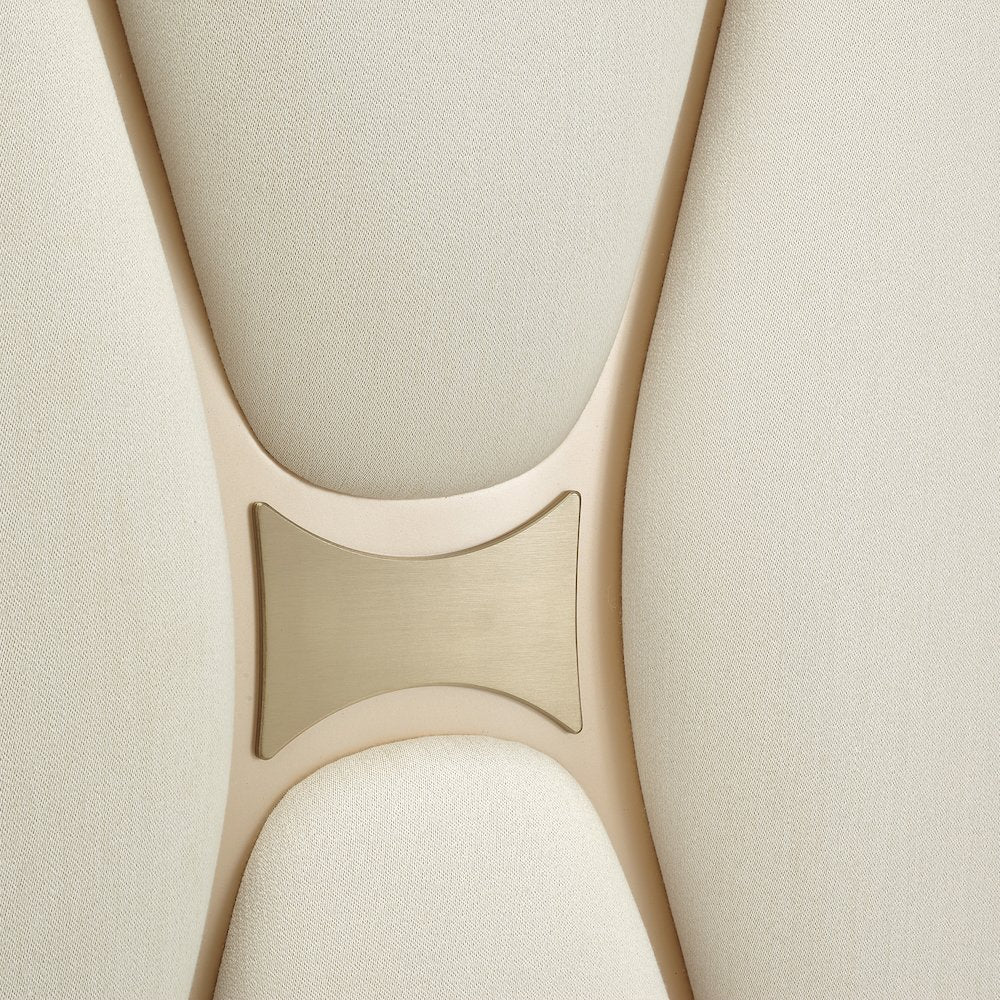 La Rachelle Queen Upholstered Panel Bed - Champagne