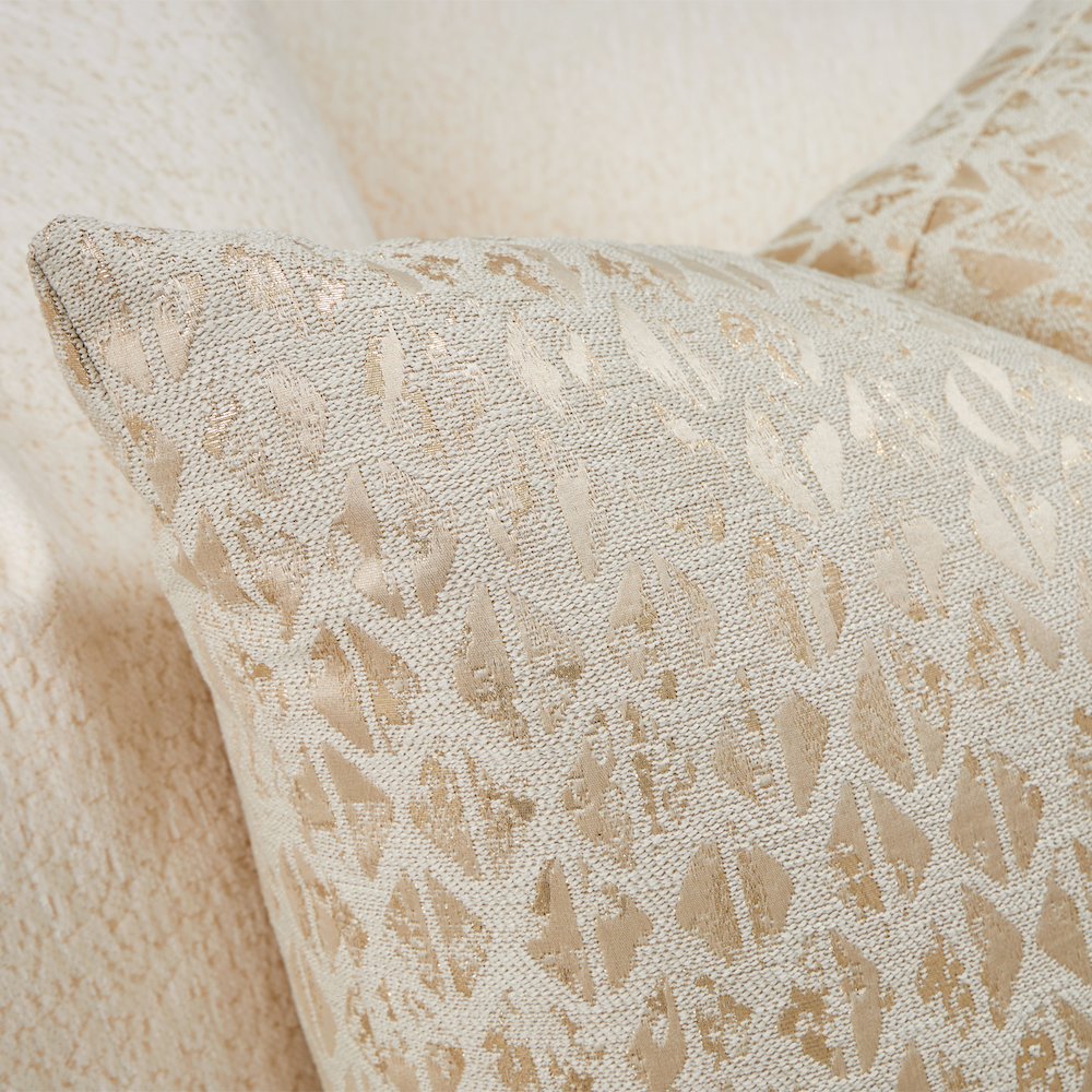 Sassani Sofa - Crepe/Gold