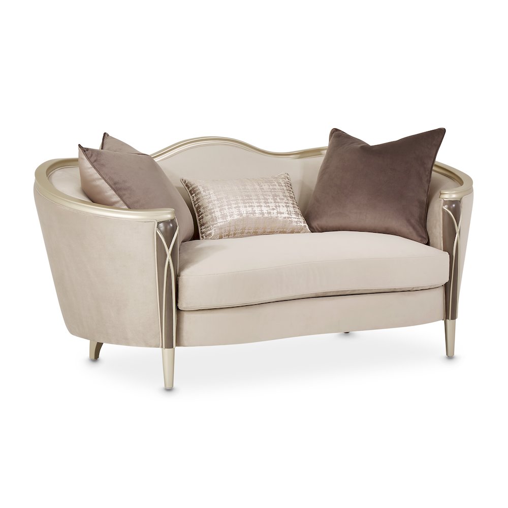 Villa Cherie Loveseat - Porcini/Hazelnut