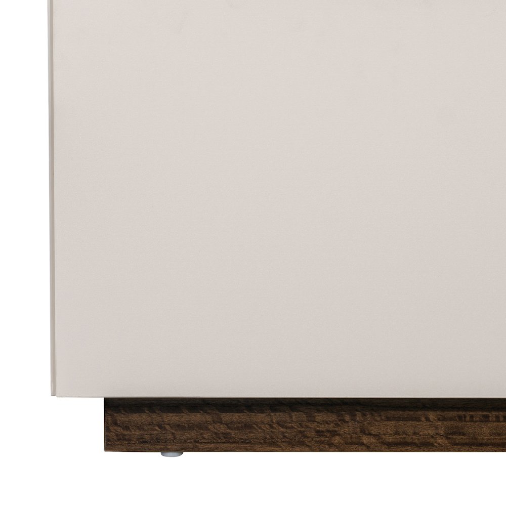 Pavira Eastern King Bed with LED Lights - Walnut