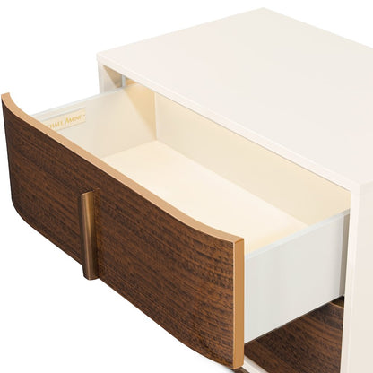 Pavira 2-Drawer Nightstand - Walnut
