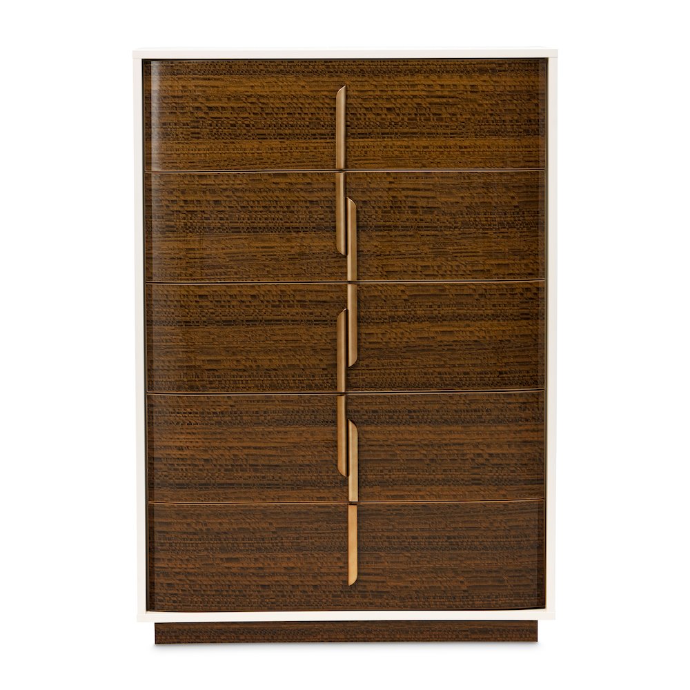 Pavira 5-Drawer Chest - Walnut