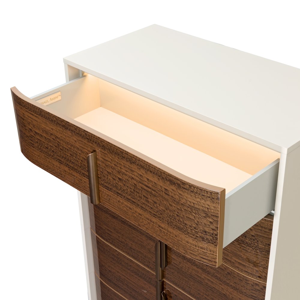 Pavira 5-Drawer Chest - Walnut