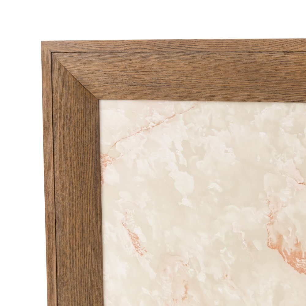 Portrait Eastern King Panel Bed with LED Lights - Sienna Brown