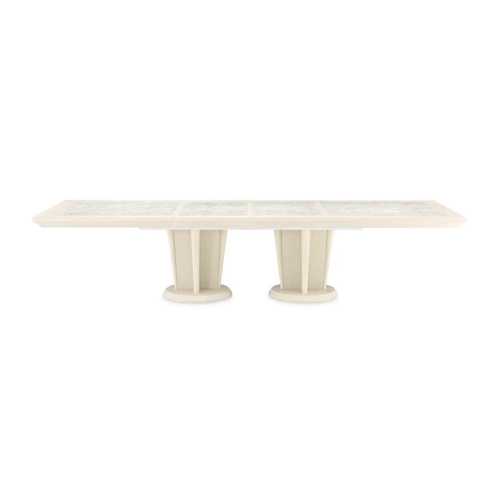Portrait Rectangular Dining Table - Alabaster White
