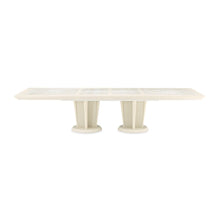 Portrait Rectangular Dining Table - Alabaster White