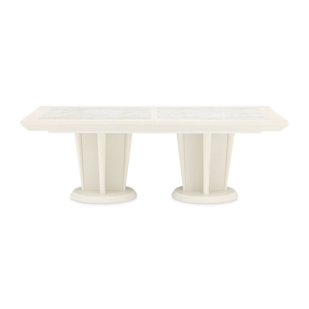 Portrait Rectangular Dining Table - Alabaster White