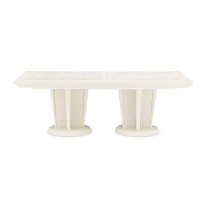 Portrait Rectangular Dining Table - Alabaster White