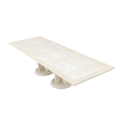 Portrait Rectangular Dining Table - Alabaster White
