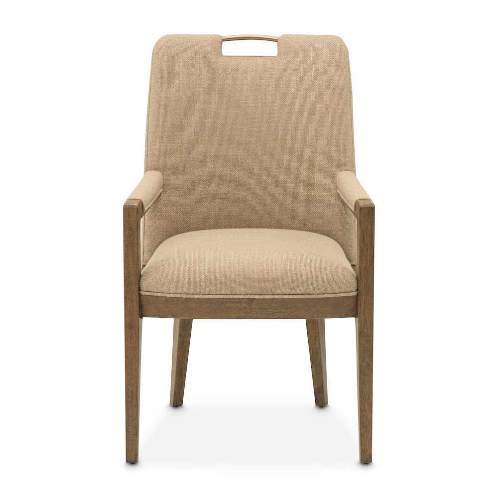 Portrait Dining Arm Chair, Set of 2 - Toffee/Sienna Brown