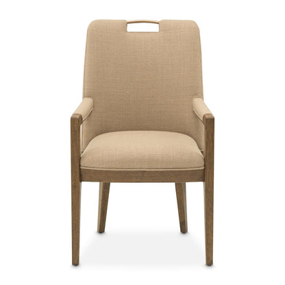 Portrait Dining Arm Chair, Set of 2 - Toffee/Sienna Brown