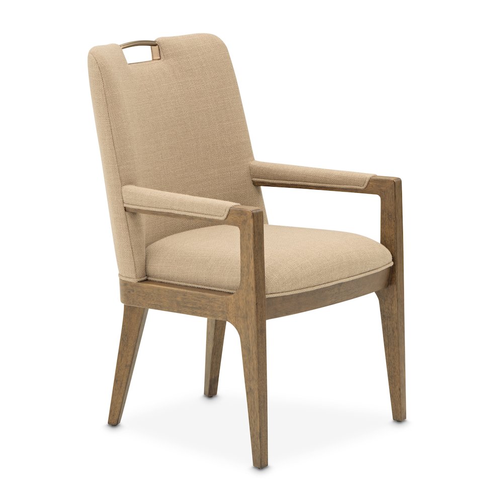 Portrait Dining Arm Chair, Set of 2 - Toffee/Sienna Brown