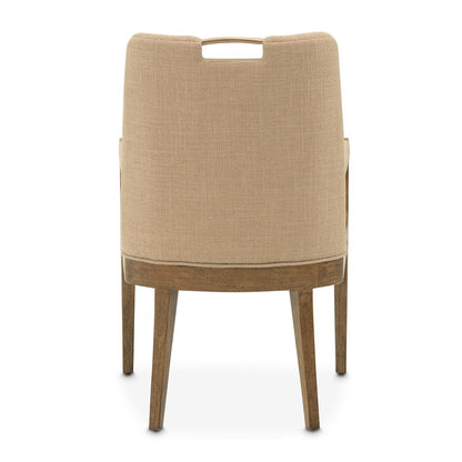 Portrait Dining Arm Chair, Set of 2 - Toffee/Sienna Brown