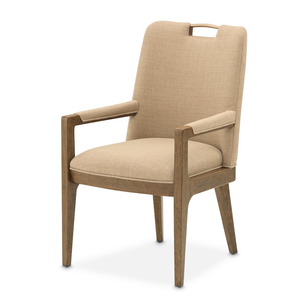 Portrait Dining Arm Chair, Set of 2 - Toffee/Sienna Brown