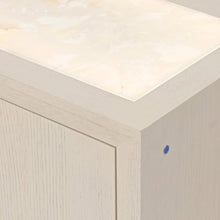 Portrait Sideboard with Lightup Top - Alabaster White