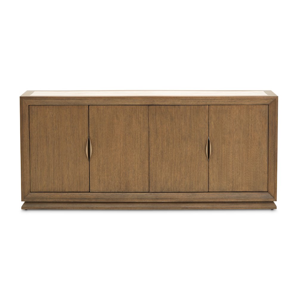 Portrait Sideboard with LED Lights - Sienna Brown