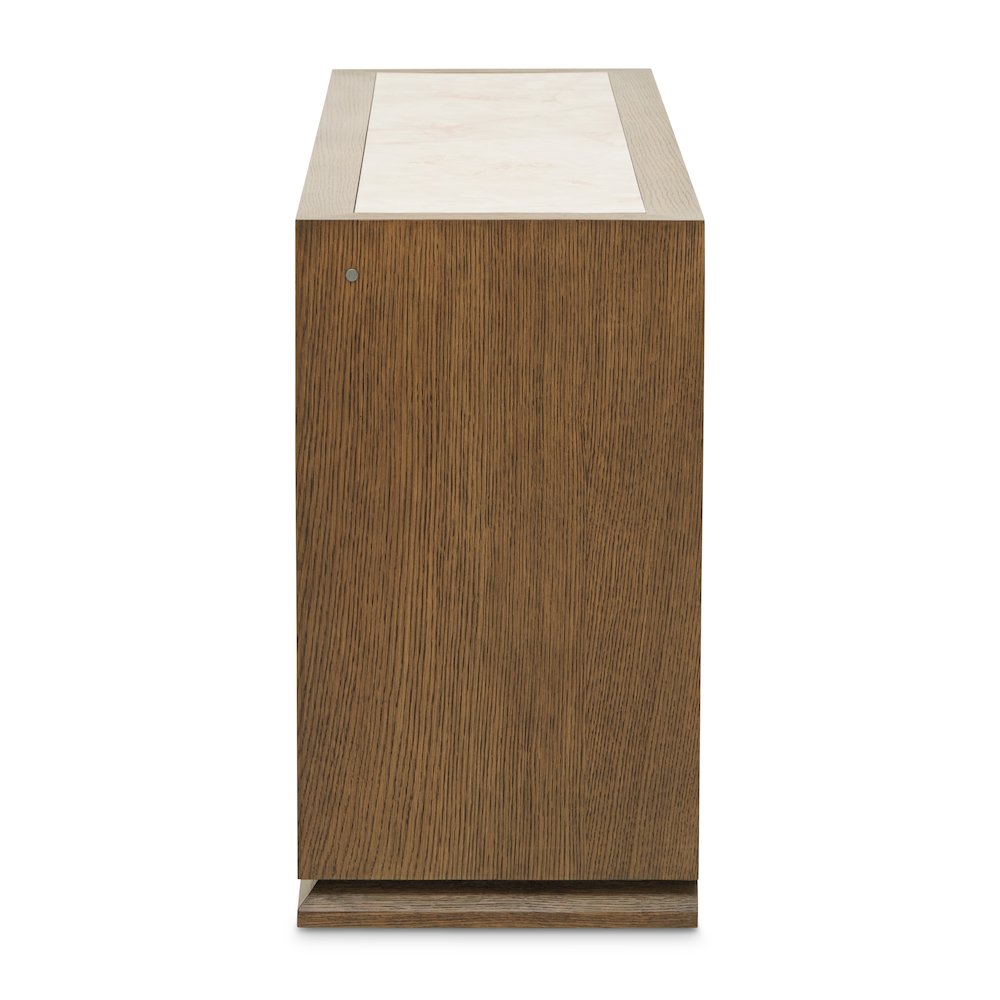 Portrait Sideboard with LED Lights - Sienna Brown