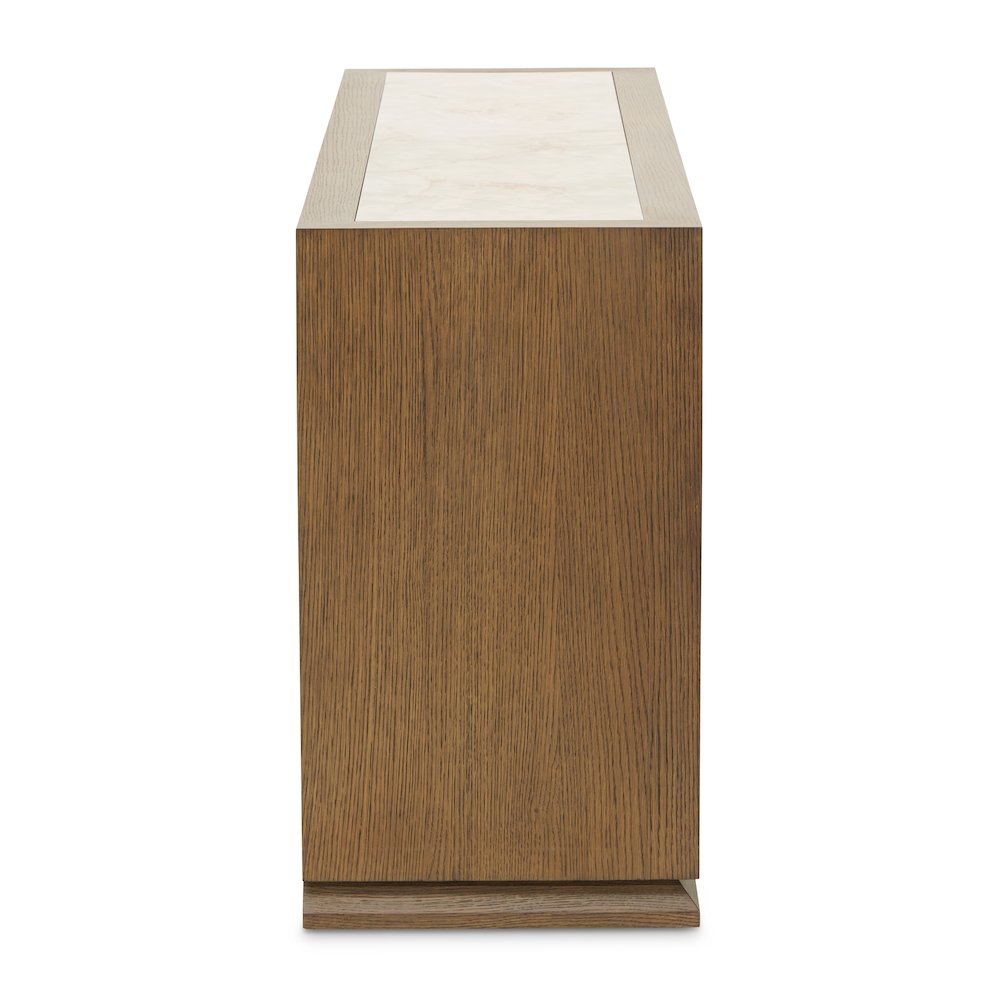 Portrait Sideboard with LED Lights - Sienna Brown