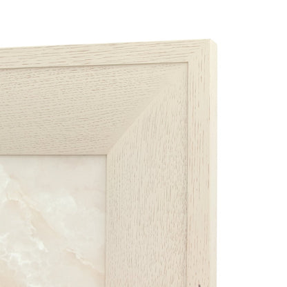 Portrait King Panel Bed with LED Lights - Alabaster White
